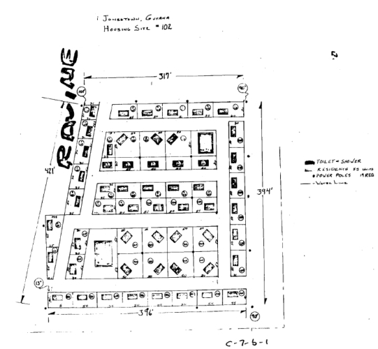 Undated plan for a group of 55 cottages. 