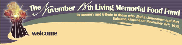 The November 18th Living Memorial Food Fund graphic