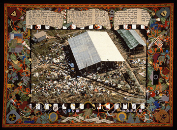 Finished canvas from Jonestown Carpet, created over 1981-91.