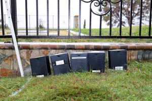 Sets of cremains prior to interment at Evergreen • Photo by Regina hamilton