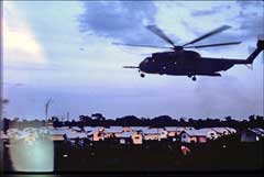 Helicopter over Jonestown