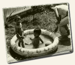 Kimo Prokes & John Victor Stoen, Jonestown, May 1978