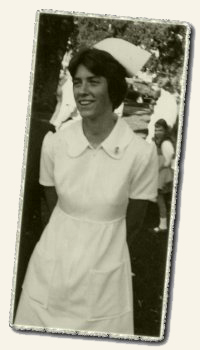 Annie Moore, nursing school graduation, 1975